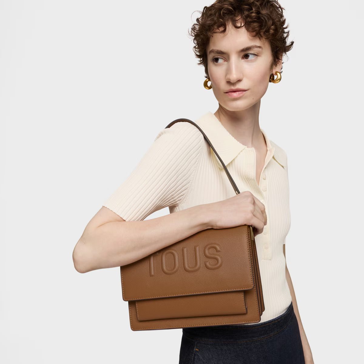 Bolso Tous Bandolera M Audree Camel