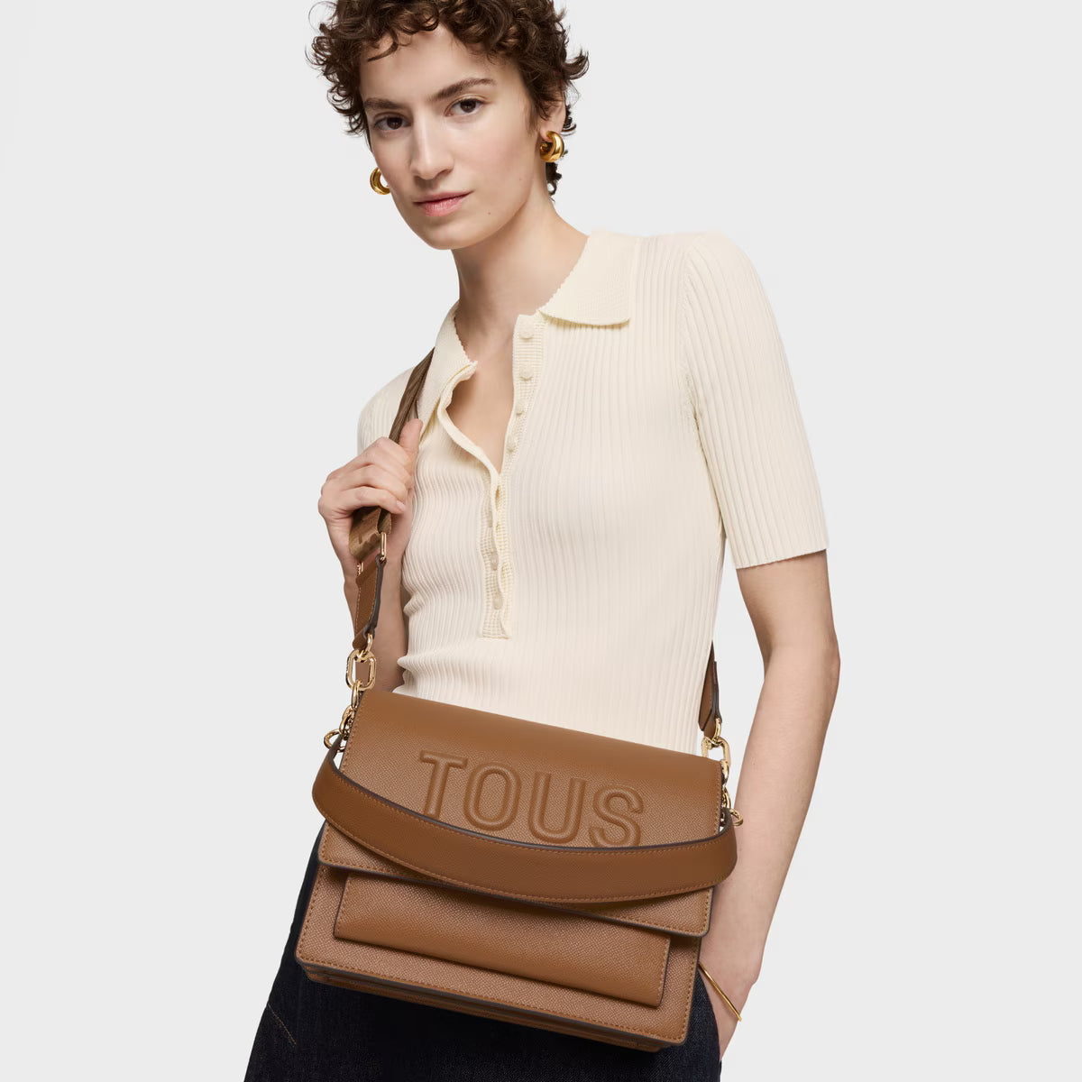 Bolso Tous Bandolera M Audree Camel