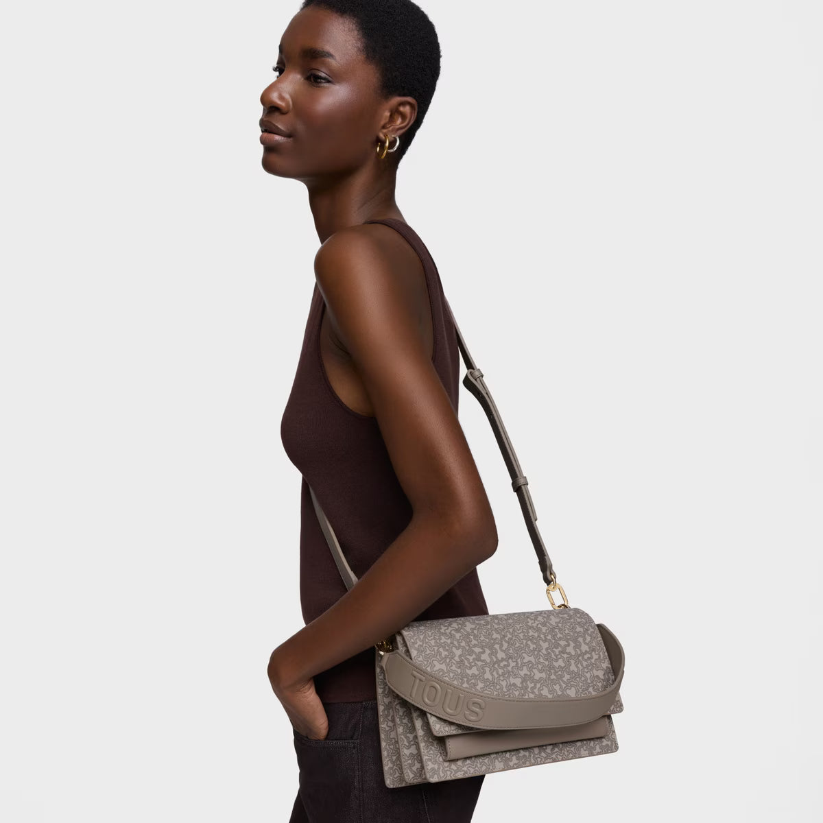 Bolso Tous Bandolera M Topo Audree Kaos Mini Lines