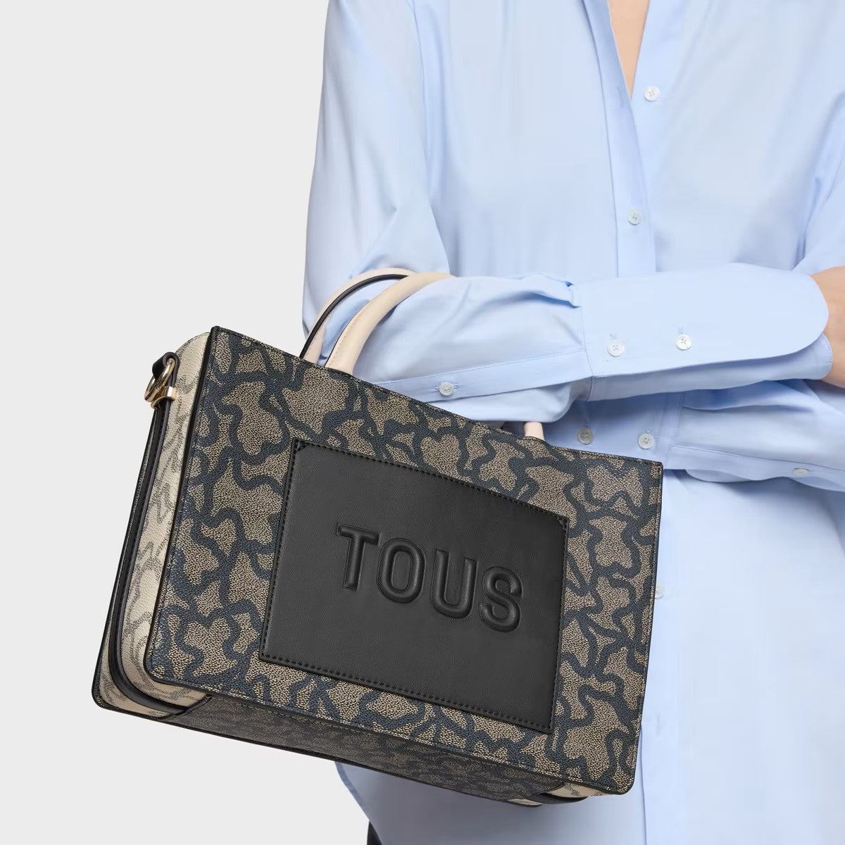 Bolso Tous Shopper M Amaya negro Kaos Icon