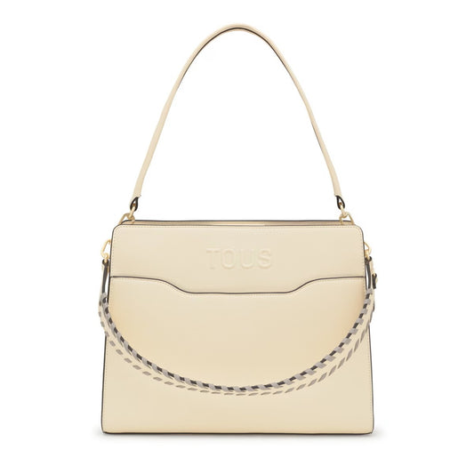 Bolso Tous Shopper M Audree Saffiano beige