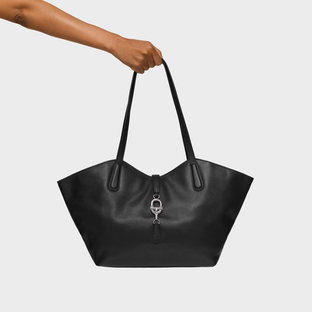 Bolso Tous Capazo mediano de piel negro Manifesto