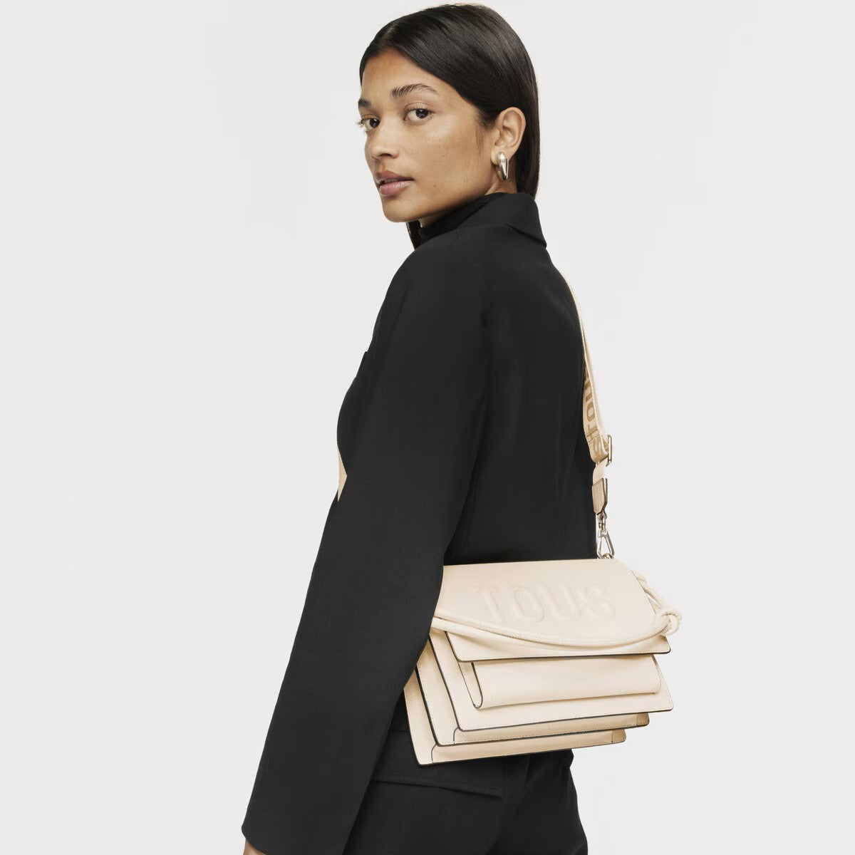 Bolso Tous Bandolera M Audree La Rue beige