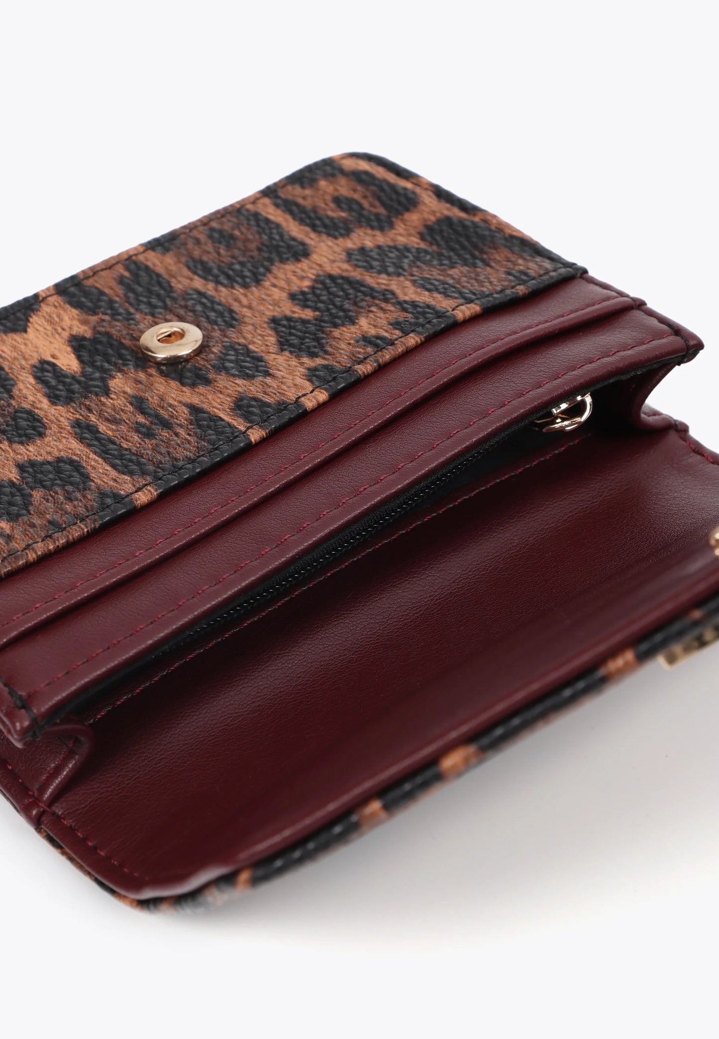 Monedero Lola Casademunt y llavero forrado LC MARRON-NEGRO