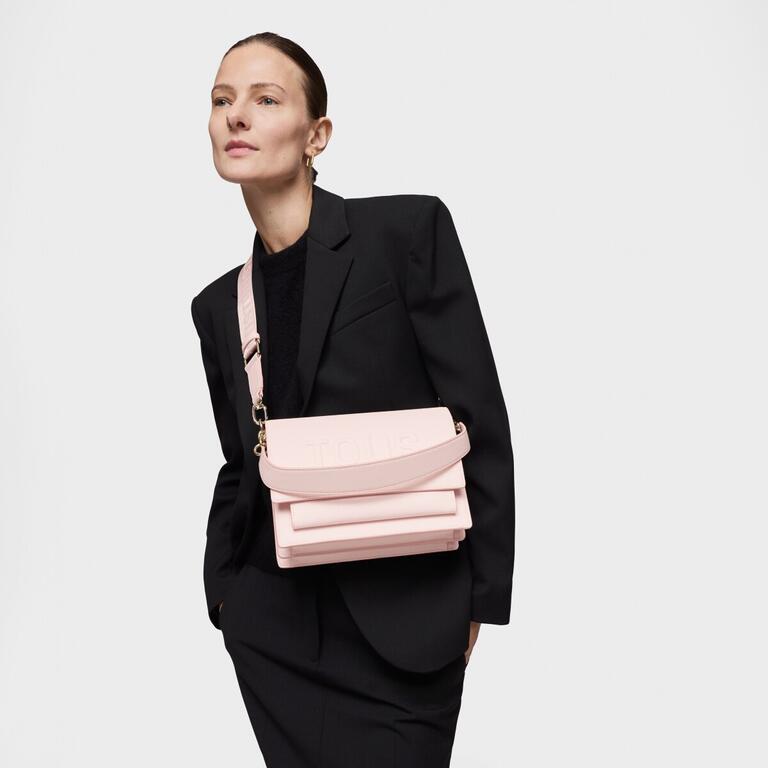 Bolso Tous Bandolera M Audree Rosa claro