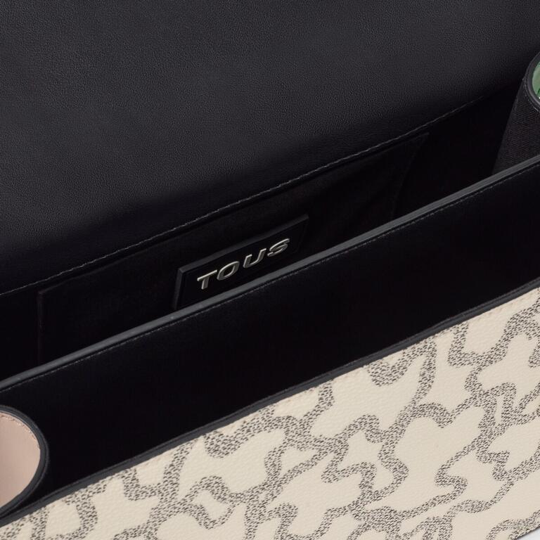 Bolso Tous Bandolera M Solapa Topo y Verde