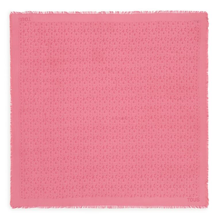 Fular Tous 120X120 Manifesto Rosa