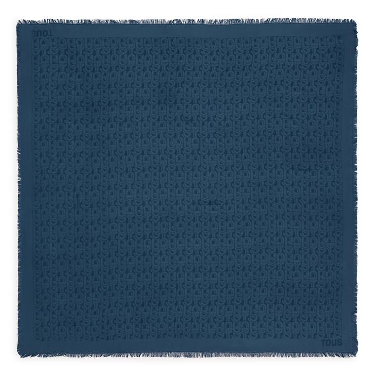 Fular Tous 120X120 Manifesto Gris Oscuro