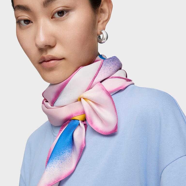 Pañuelo Tous Cuadrado Naranja Motifs