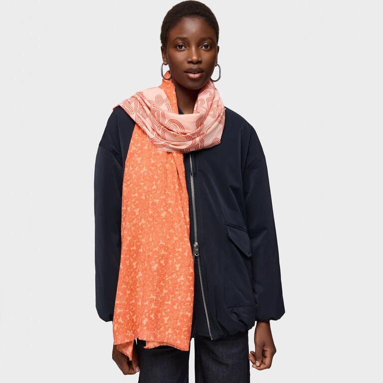 Fular Tous 200x75 Kaos Mini Lines Naranja