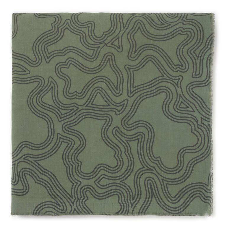 Fular Tous 200x75 Kaos Mini Lines caqui