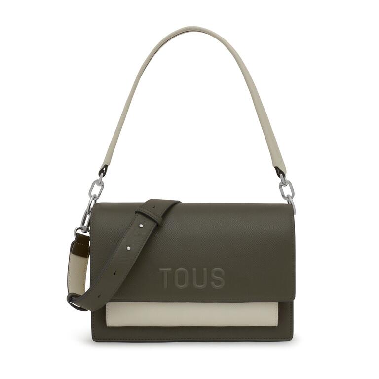 Bolso Tous Bandolera M Audree Saffiano verde-caqui
