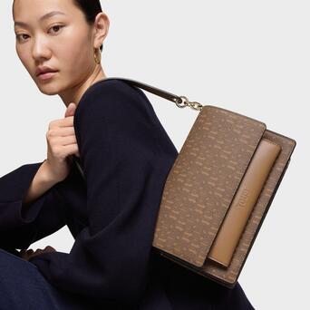 Bolso Tous Bandolera M Audree Buckles Silhouette Tierra