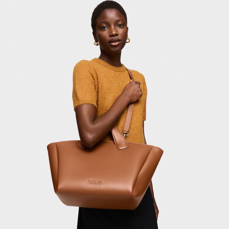 Bolso Tous Capazo L Bloom Camel