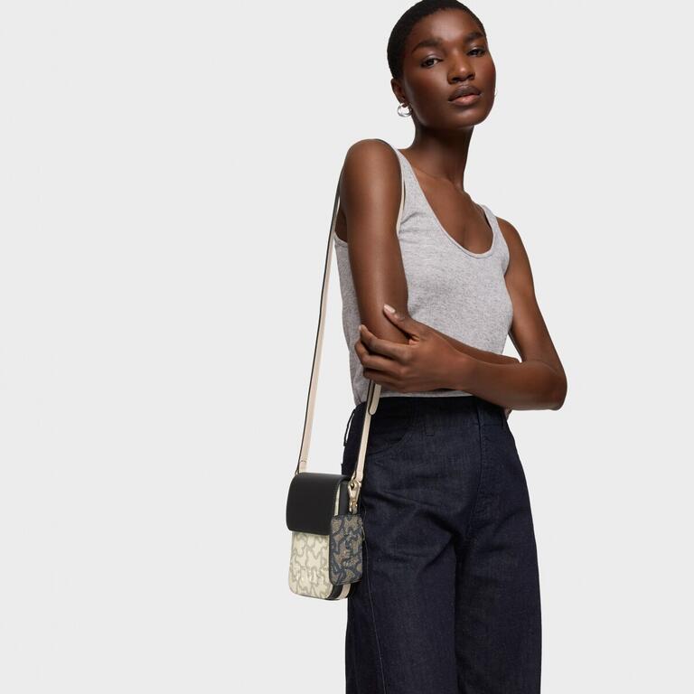 Bolso Tous Funda Móvil colgante negra Kaos Icon