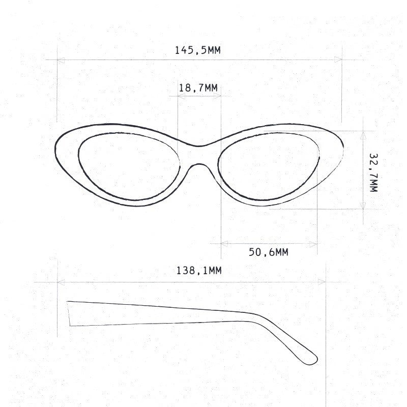 Gafas de sol Lina Small Cat Eye black