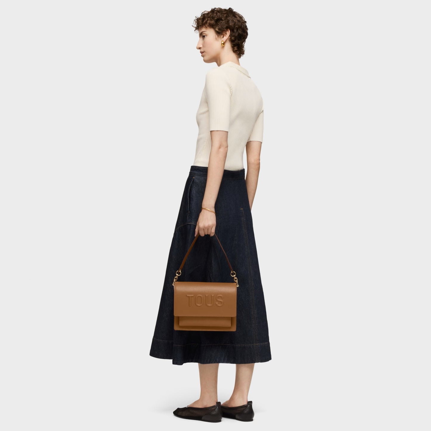Bolso Tous Bandolera M Audree Camel
