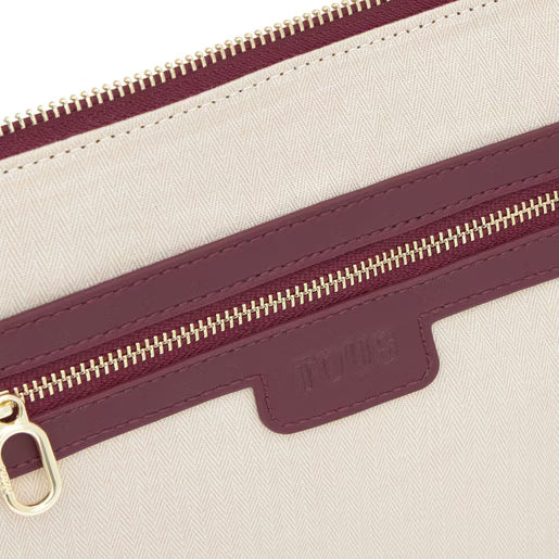 Bandolera Tous burdeos Fold