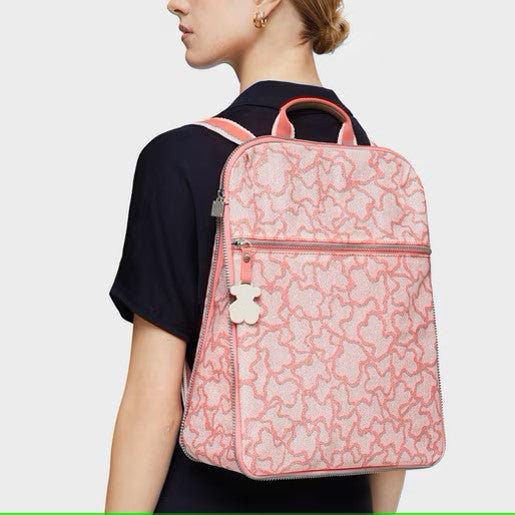 Mochila Tous Kaos New Colores de Nylon en color rosa