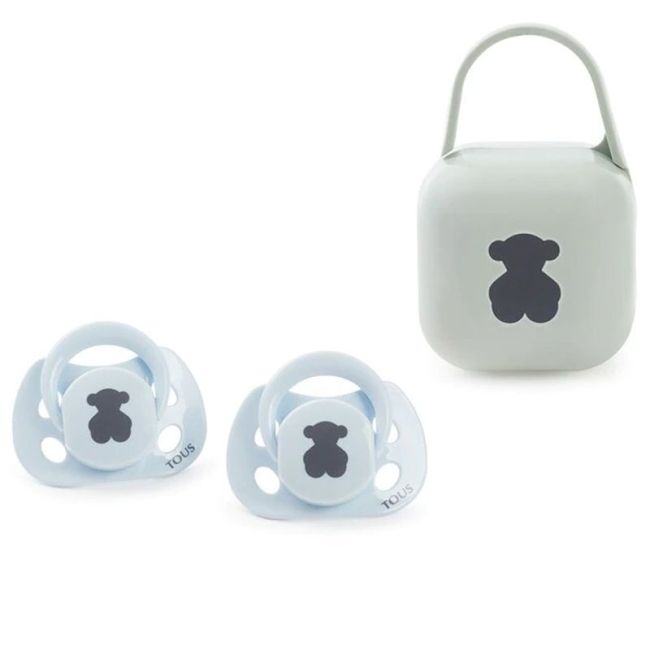 Set 2 Chupetes Tous Baby 0 Meses+, Cajita