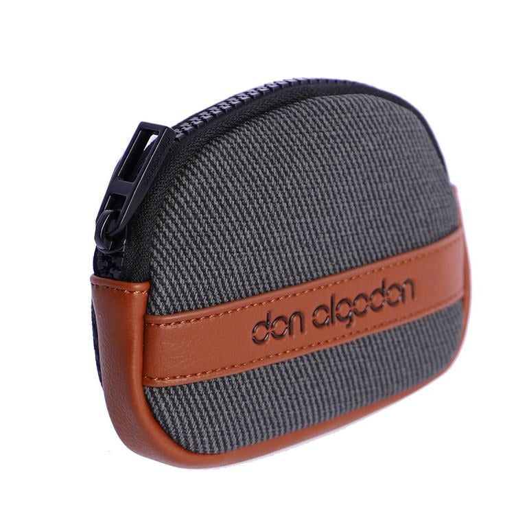 Cartera Don Algodón monedero Biella gris y marrón