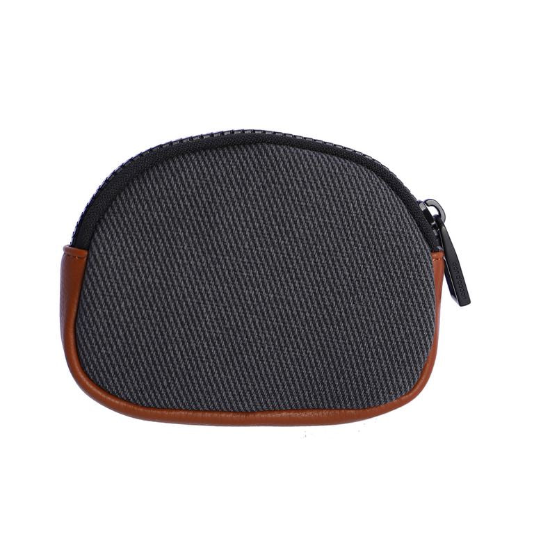 Cartera Don Algodón monedero Biella gris y marrón