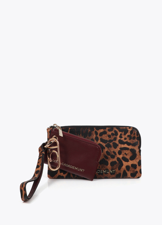 Cartera Lola Casademunt con monedero bicolor con logo