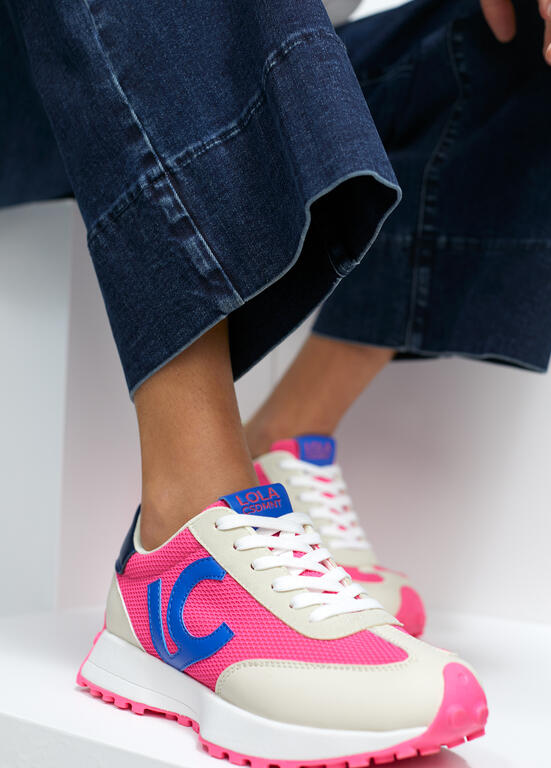 Deportivas Lola Casademunt Fucsia y Azul