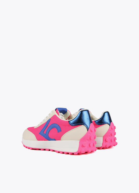 Deportivas Lola Casademunt Fucsia y Azul