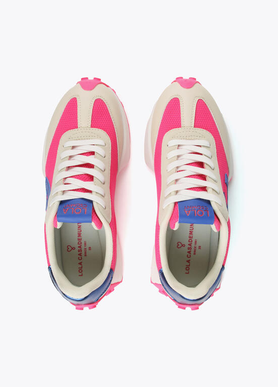 Deportivas Lola Casademunt Fucsia y Azul