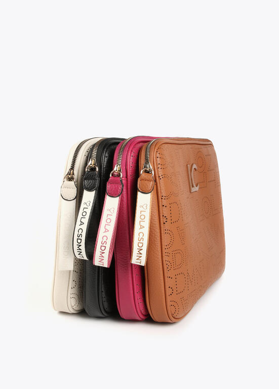 Funda Ordenador Lola Casademunt Efecto Piel Fucsia