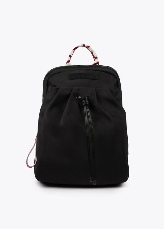 Mochila Lola Casademunt Nylon asas logotipadas a contraste