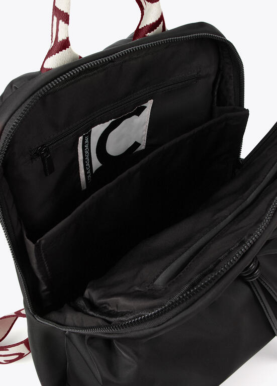 Mochila Lola Casademunt Nylon asas logotipadas a contraste
