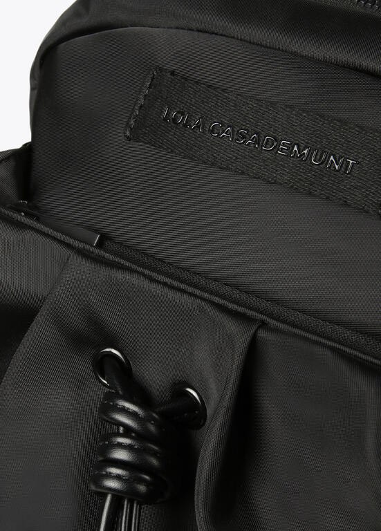 Mochila Lola Casademunt Nylon asas logotipadas a contraste
