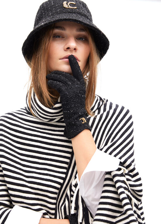 Guante Lola Casademunt combinado tweed