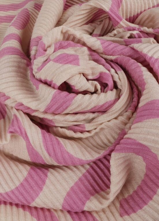 Fular Lola Casademunt Plisado bicolor LC Rosa-Crudo