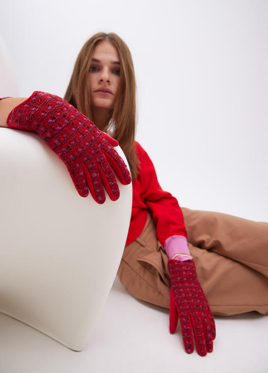 Guante Lola Casademunt tweed multicolor