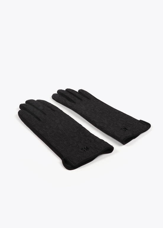 Guante Lola Casademunt logo bordado negro