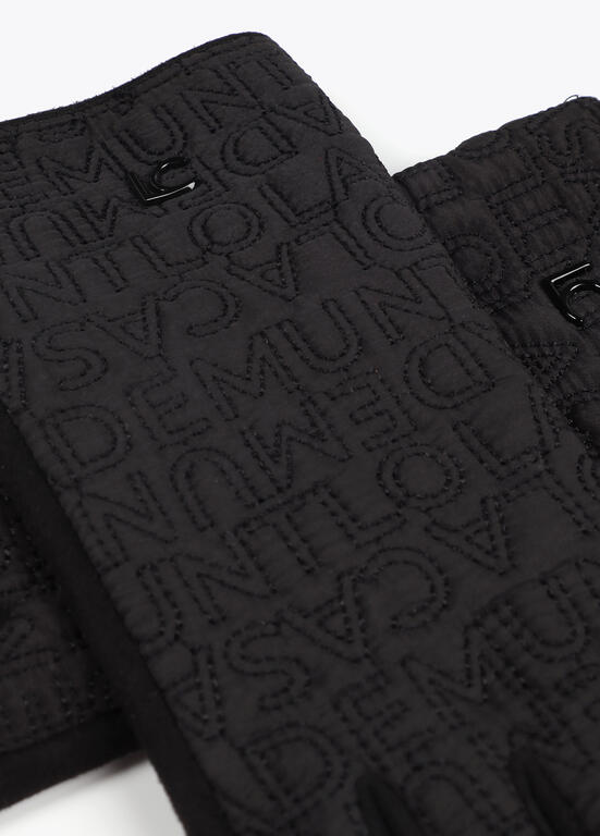Guante Lola Casademunt logo bordado negro