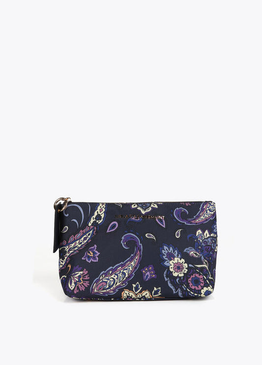 Neceser Lola estampado flores AZUL-GRIS