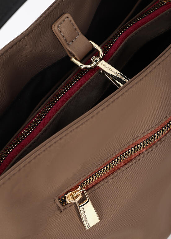 Bolso Lola Casademunt Hobo con detalle argolla BEIGE