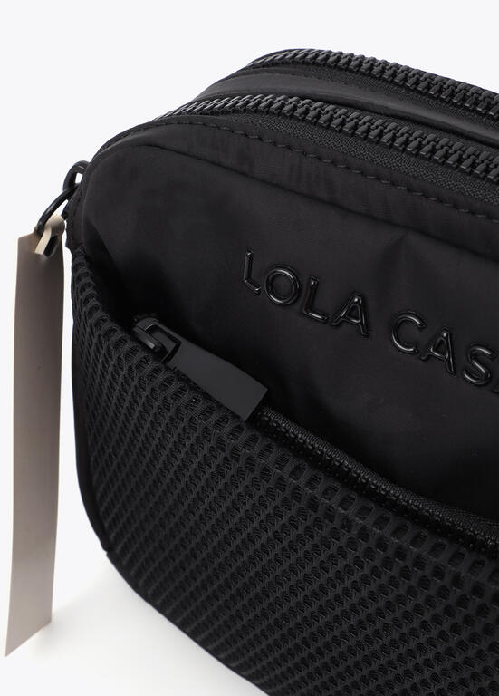 Bolso Lola Casademunt Bandolera nylon negra