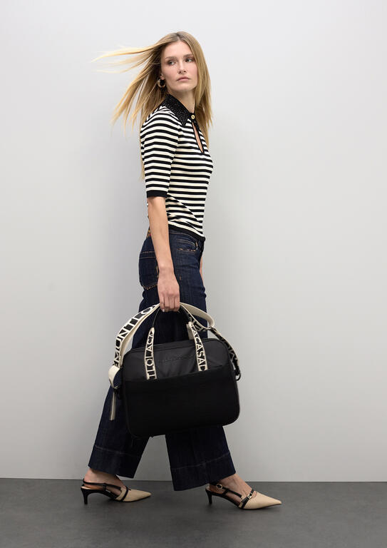 Maletín Lola Casademunt nylon NEGRO