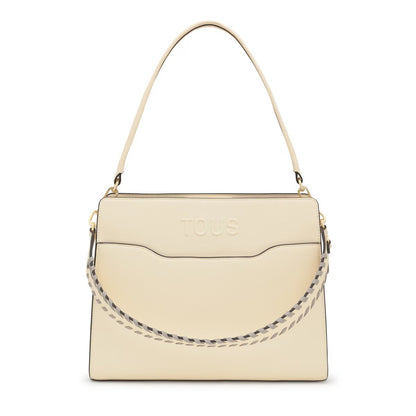 Bolso Tous Shopper M Audree Saffiano beige