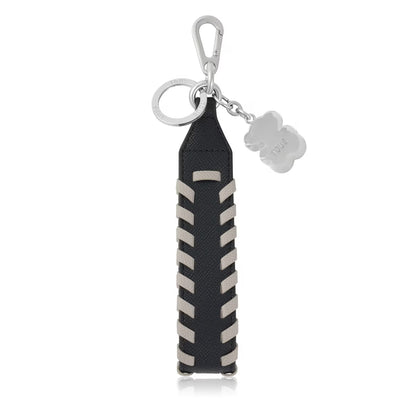 Llavero Tous negro y gris Ribbon Braid