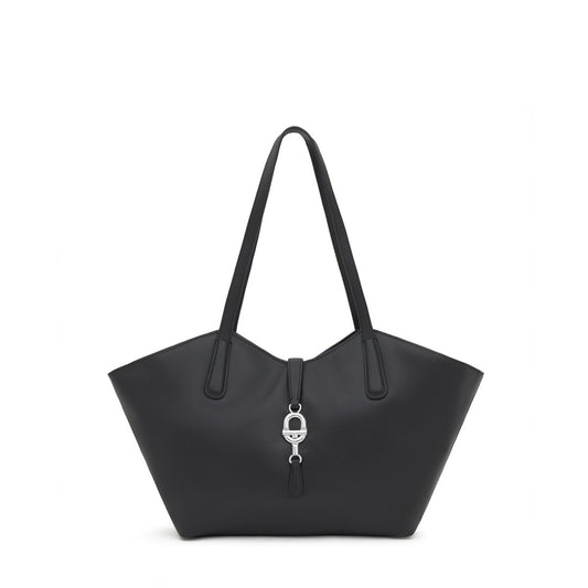 Bolso Tous Capazo mediano de piel negro Manifesto