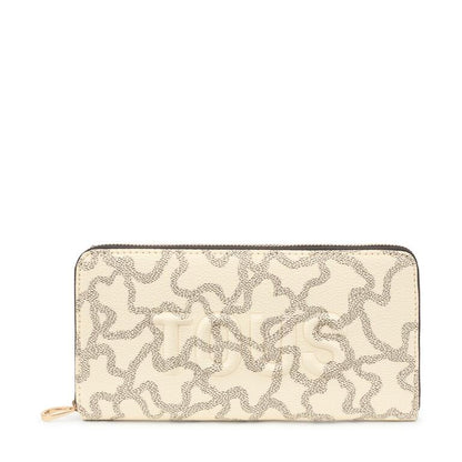 Cartera Tous Billetera flat M kaos icon beige