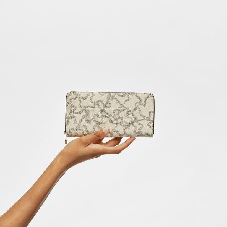 Cartera Tous Billetera flat M kaos icon beige