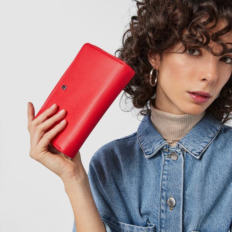 Cartera Tous Billetera new dubai Saffiano M Rojo