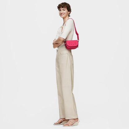 Bolso Tous Bandolera Mini Medialuna Fucsia